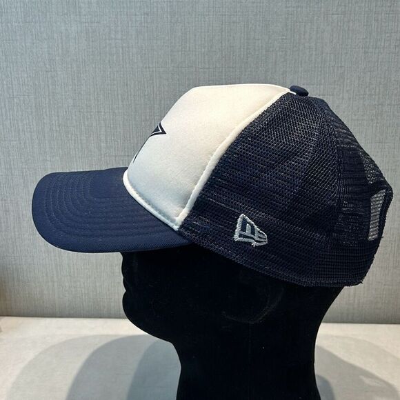 New Era Dallas Cowboys Trucker Hat Snapback Mesh NFL 9Forty White Navy Blue - Picture 5 of 10